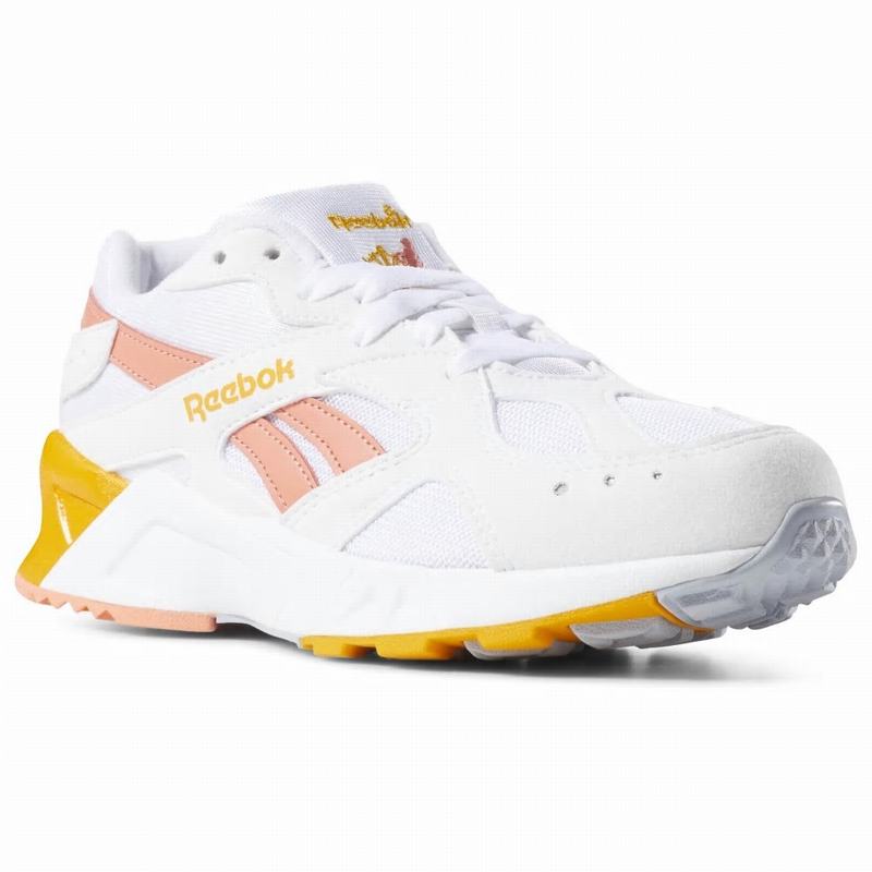 Reebok Aztrek Tenisky Damske - Biele/Ruzove/Zlate MF6553QY